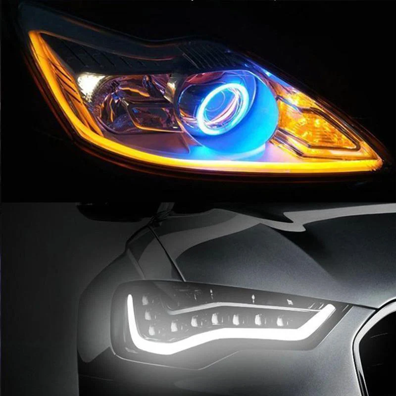 Flexible DRL LED Night & Daytime Running Light Strip (No Disassembling Needed) - Image 2