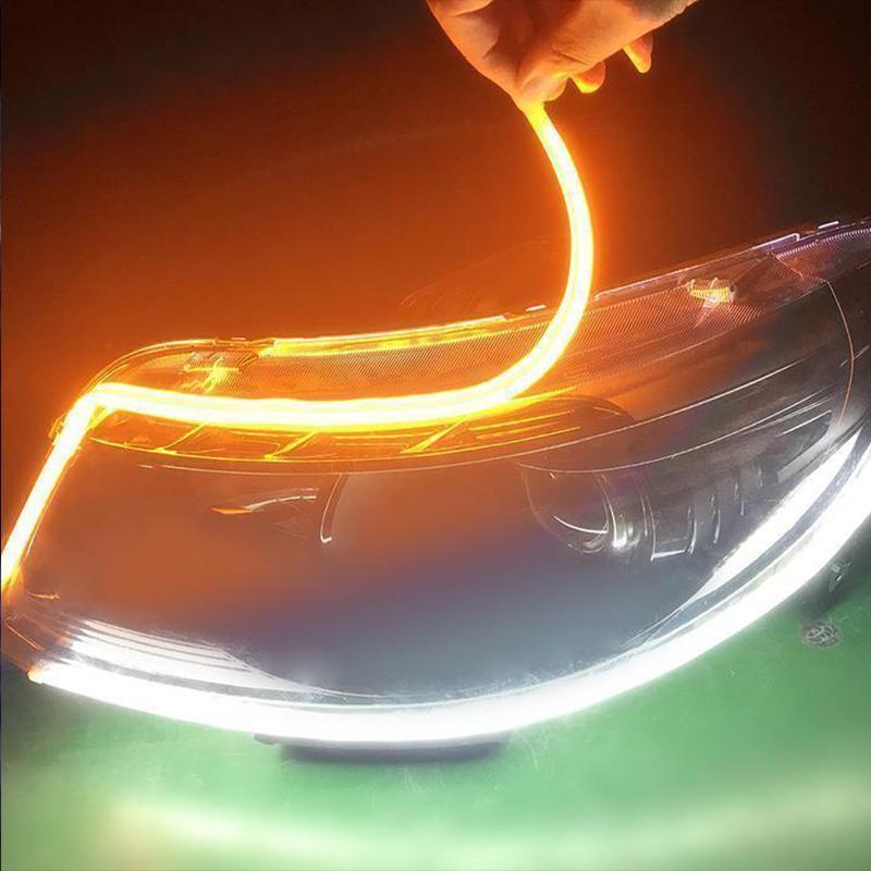 Flexible DRL LED Night & Daytime Running Light Strip (No Disassembling Needed) - Image 3