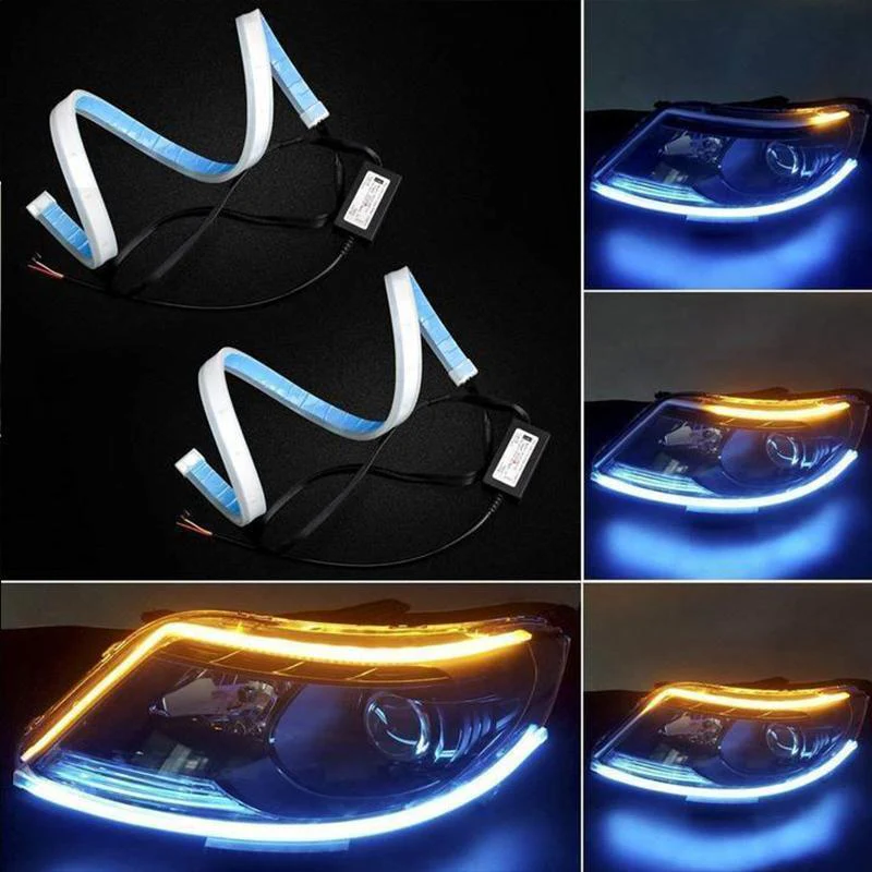 Flexible DRL LED Night & Daytime Running Light Strip (No Disassembling Needed) - Image 6
