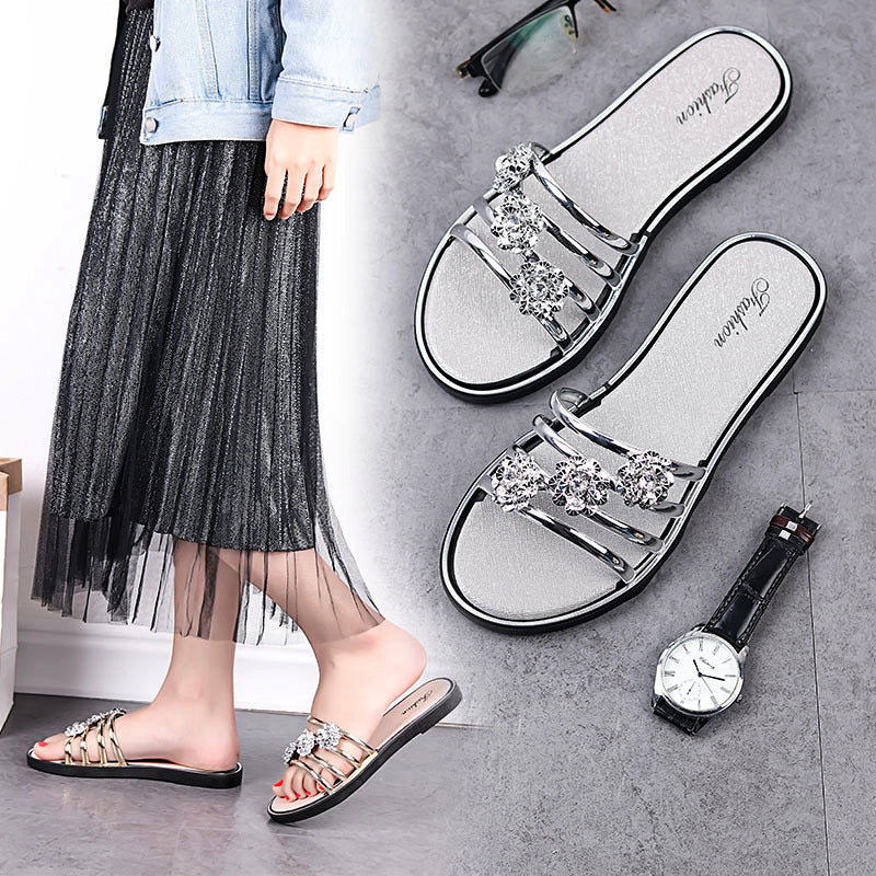 Floral Beach Sandals - Image 3