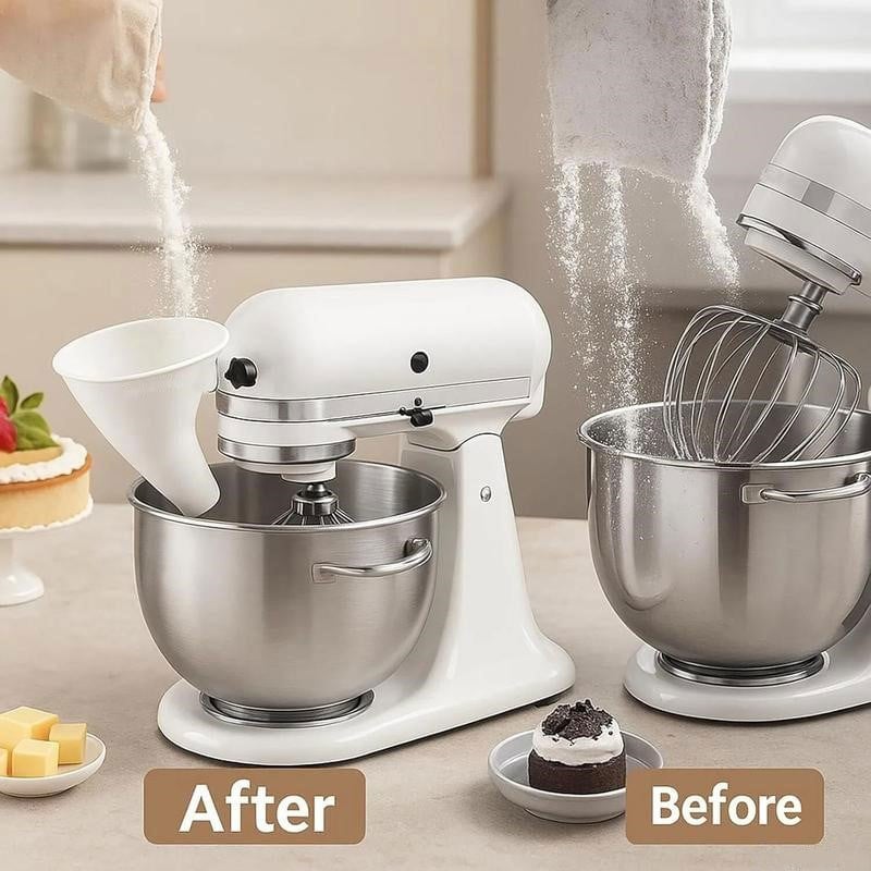 Flour Funnel for Kitchen Aid Stand Mixer - Image 6