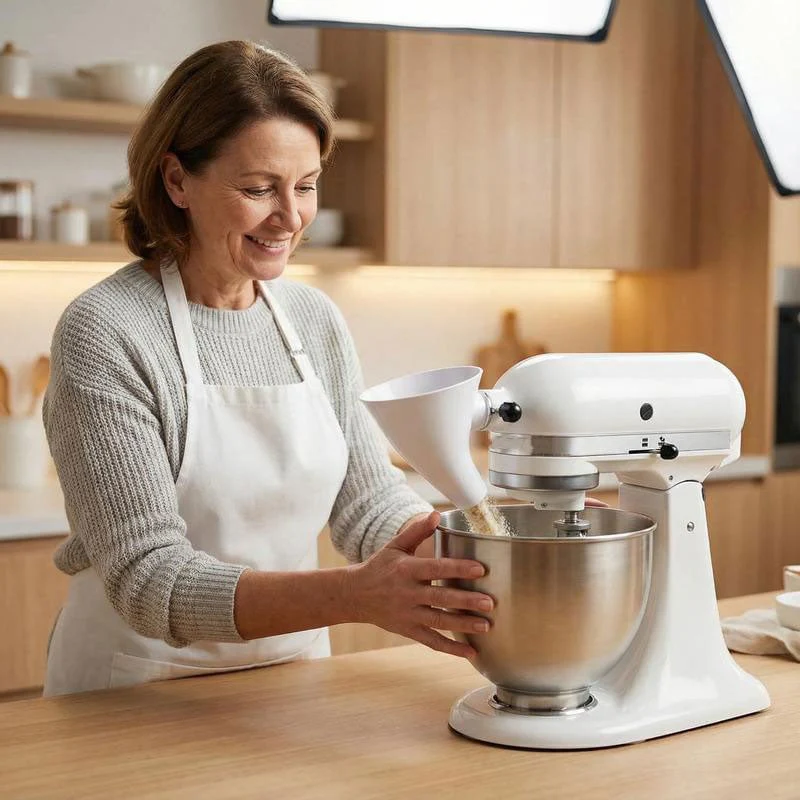Flour Funnel for Kitchen Aid Stand Mixer - Image 8