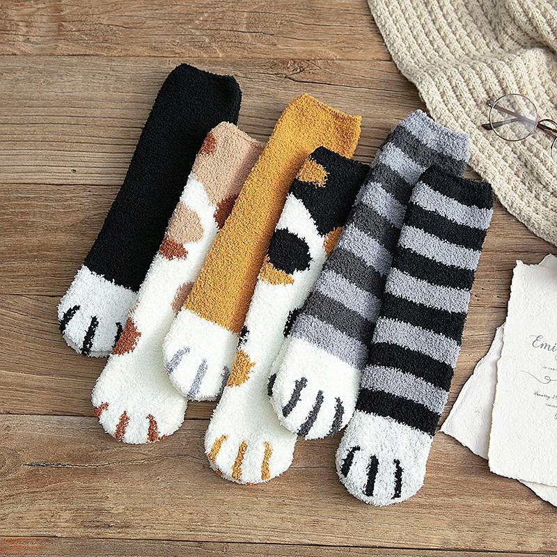 Fluffy Fuzzy Cat Claw Socks - Image 12
