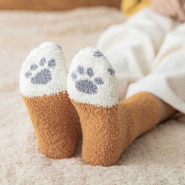 Fluffy Fuzzy Cat Claw Socks - Image 4