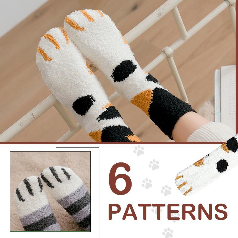 Fluffy Fuzzy Cat Claw Socks - Image 6