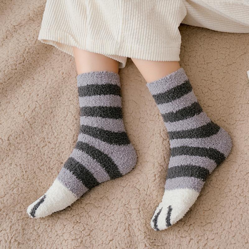 Fluffy Fuzzy Cat Claw Socks - Image 7