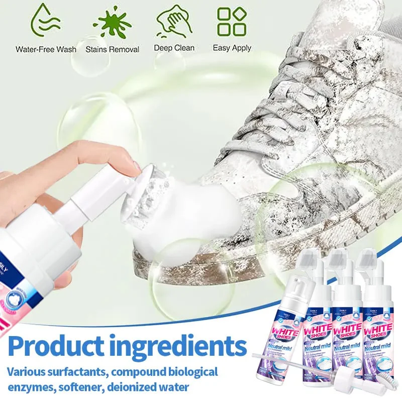 🤍Foam No-Rinse Cleaner — Instantly Brightens & Whitens Shoes - Image 5