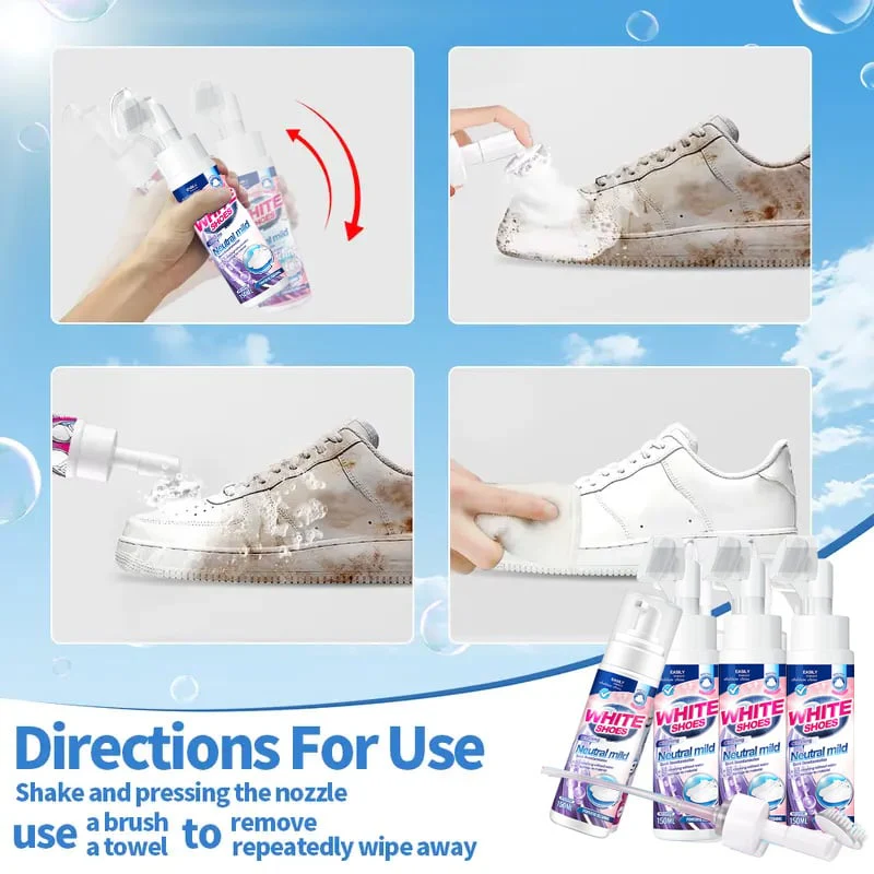🤍Foam No-Rinse Cleaner — Instantly Brightens & Whitens Shoes - Image 6