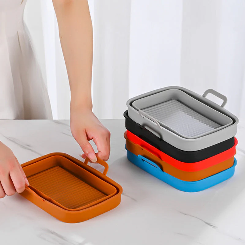 Foldable Air Fryer Silicone Baking Tray - Image 12