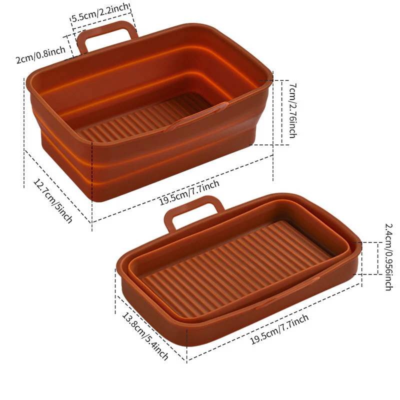 Foldable Air Fryer Silicone Baking Tray - Image 19