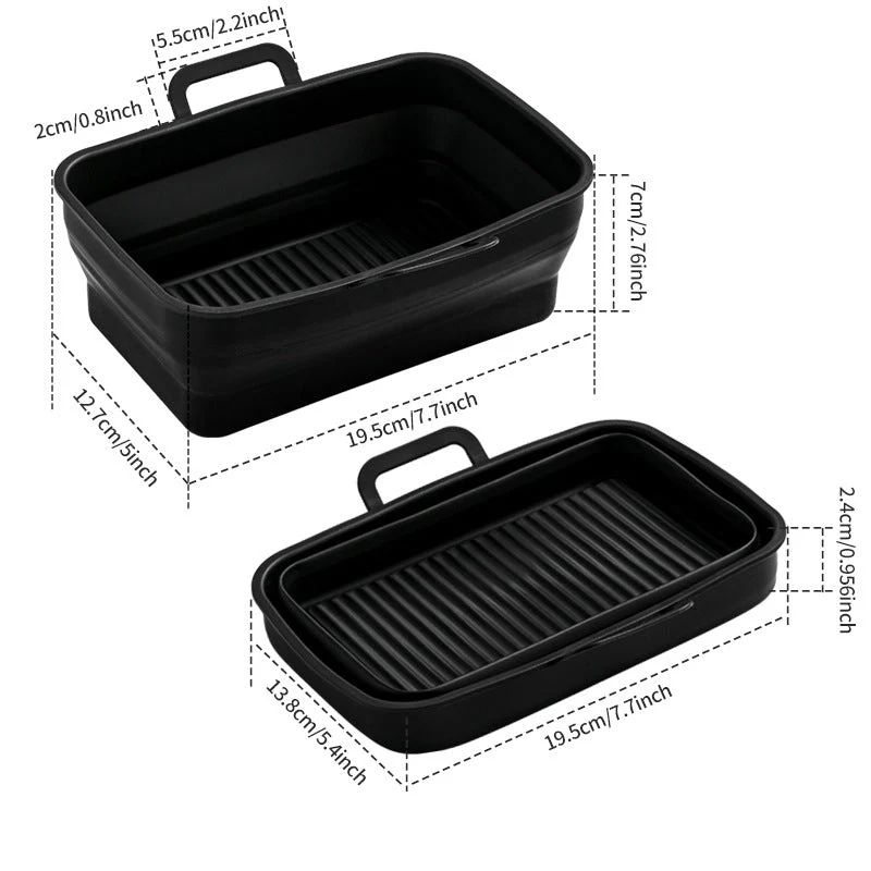 Foldable Air Fryer Silicone Baking Tray - Image 20