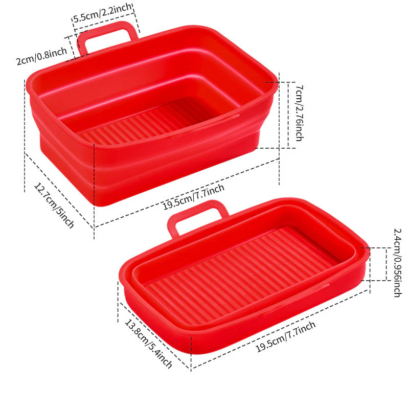 Foldable Air Fryer Silicone Baking Tray - Image 21