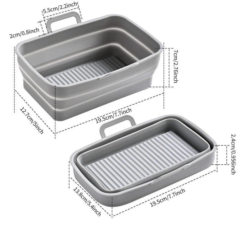 Foldable Air Fryer Silicone Baking Tray - Image 23