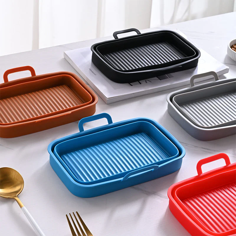 Foldable Air Fryer Silicone Baking Tray - Image 6