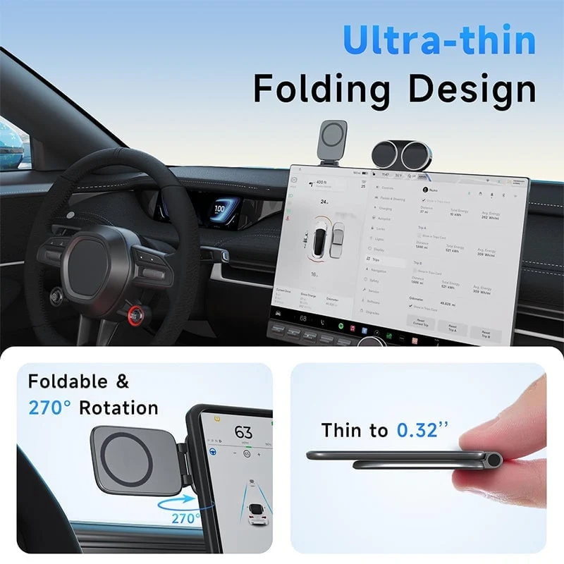 Foldable Magnetic Car Phone Mount - Image 3