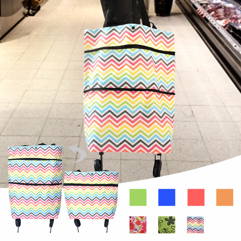 Foldable Shopping Trolley Tote Bag - Image 10