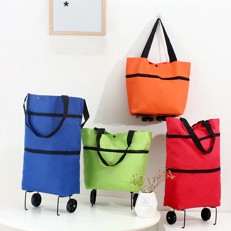 Foldable Shopping Trolley Tote Bag - Image 6