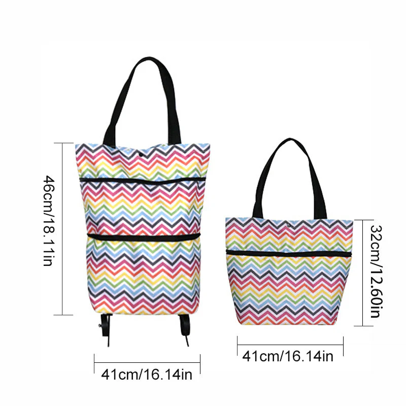 Foldable Shopping Trolley Tote Bag - Image 9