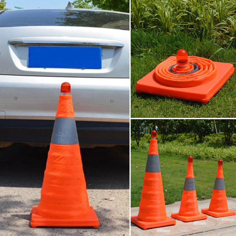 Foldable Traffic Reflecting Safety Cone - Image 2
