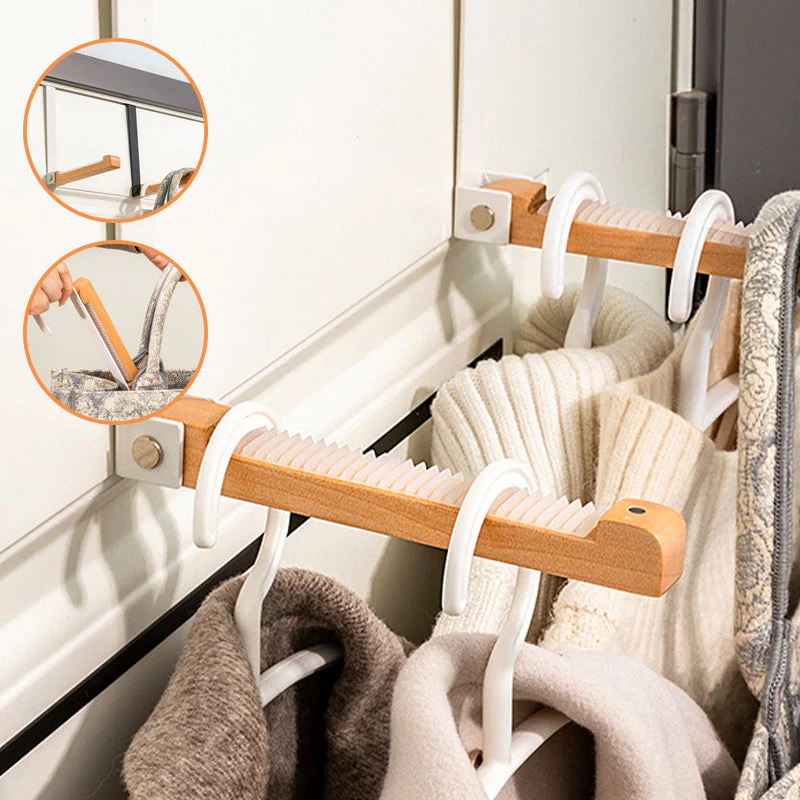 Foldable Wood Over The Door Hooks - Image 10