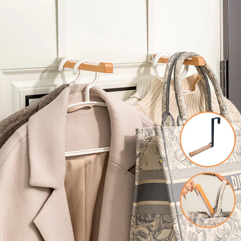 Foldable Wood Over The Door Hooks - Image 11