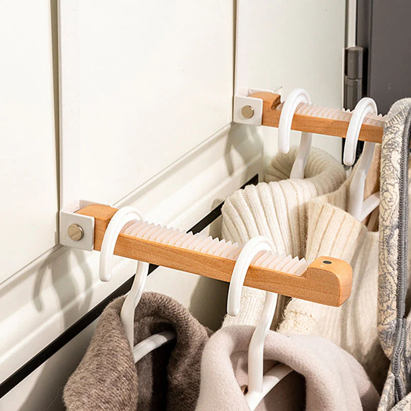 Foldable Wood Over The Door Hooks - Image 8