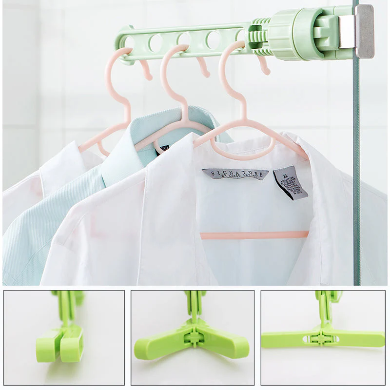 Folding Wall Mount Clothes Hanger - Image 6