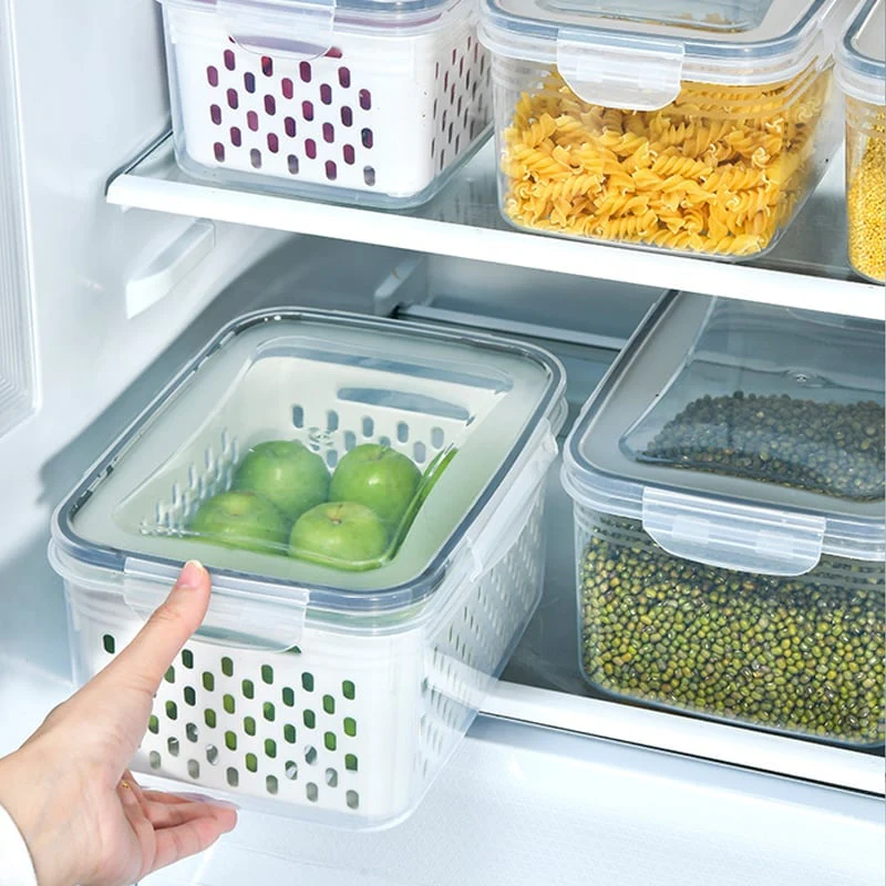Food Storage Containers for Fridge with Removable Colander - Image 5