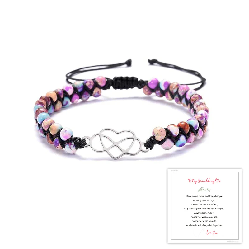 For Granddaughter - For You Are Always In Mine Beads Bracelets - Image 8