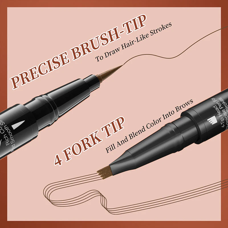 Forked Dual-ended Liquid Eyebrow Pencil - Image 4