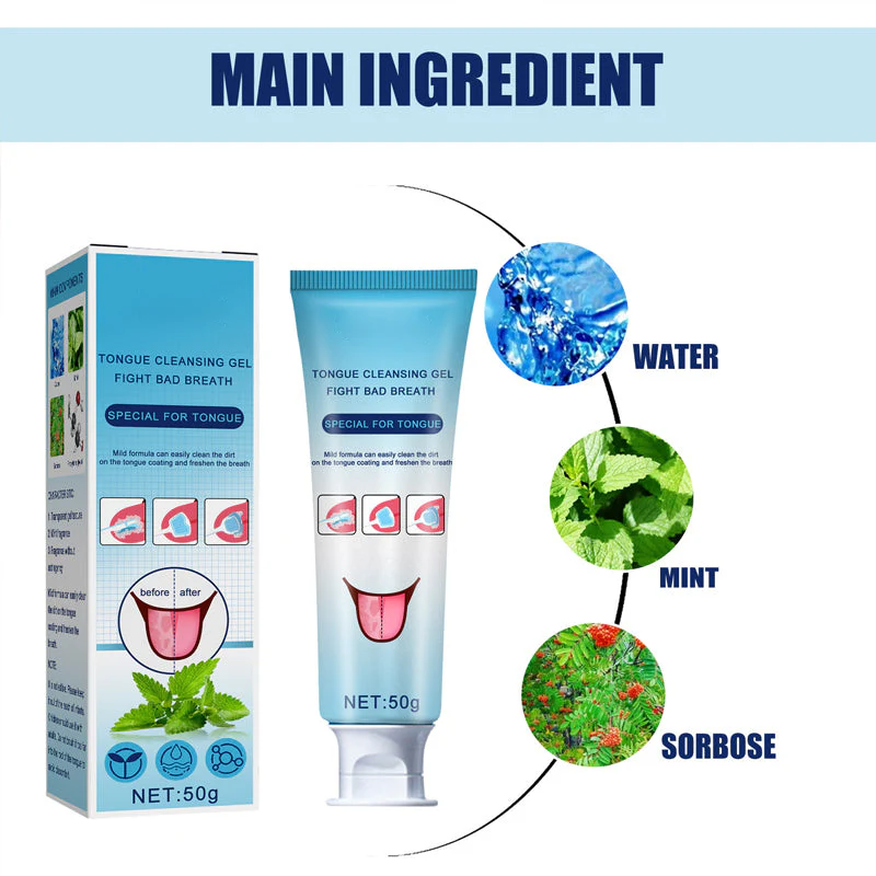 Fresh Breath Tongue Cleaning Gel Set - Image 6