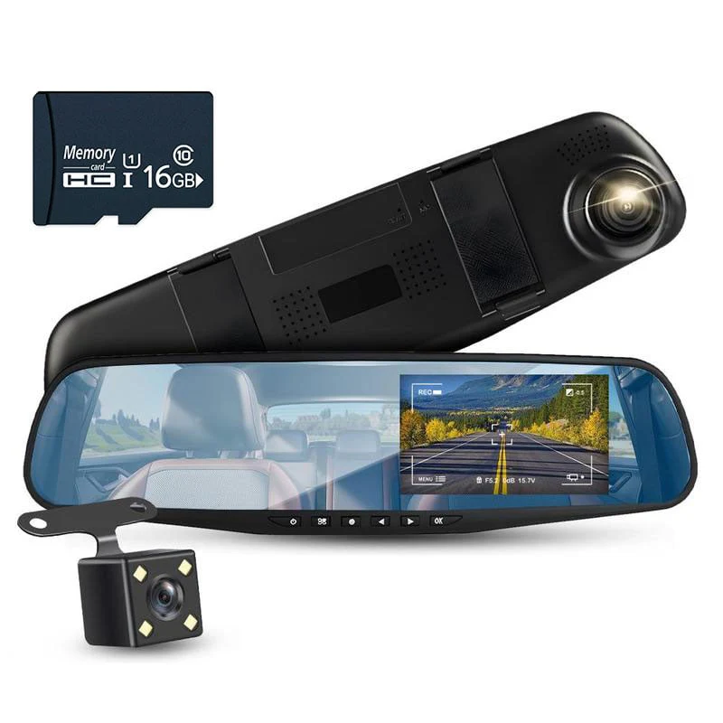 Front and Rear Dual Recording HD Night Vision Dash Cam - Image 11