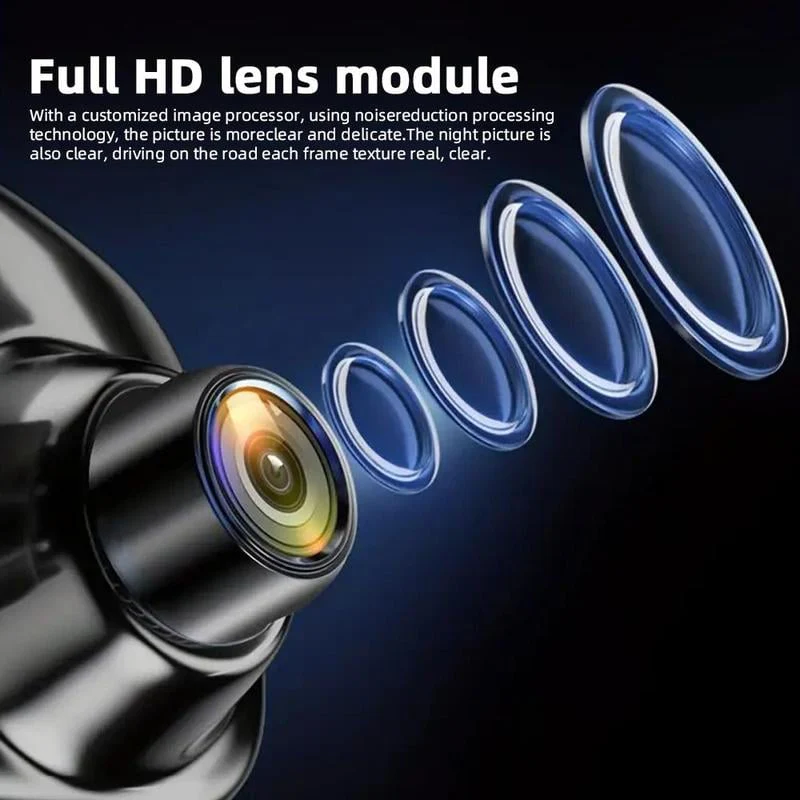 Front and Rear Dual Recording HD Night Vision Dash Cam - Image 3
