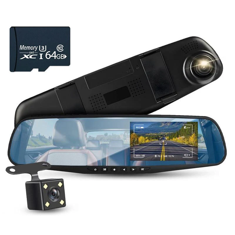 Front and Rear Dual Recording HD Night Vision Dash Cam - Image 6