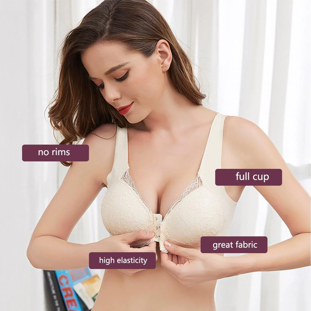 Front Closure Breathable Bra - Image 3