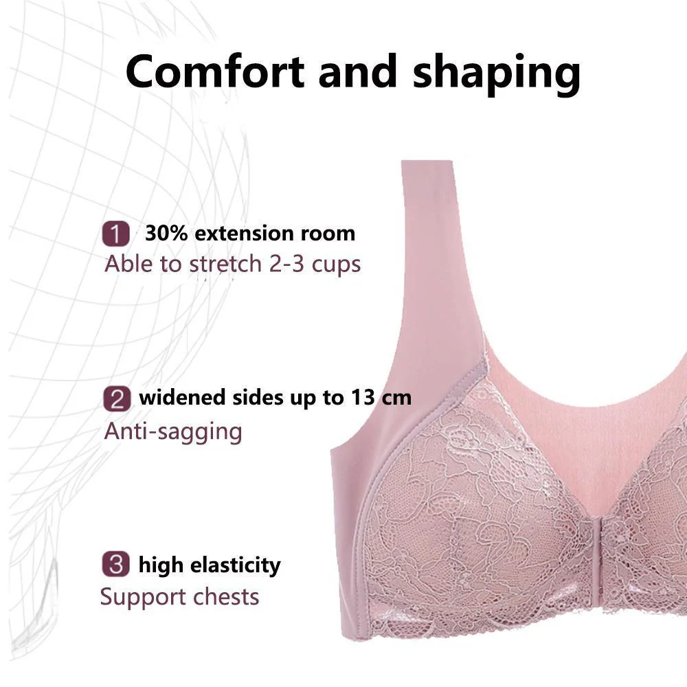 Front Closure Breathable Bra - Image 4