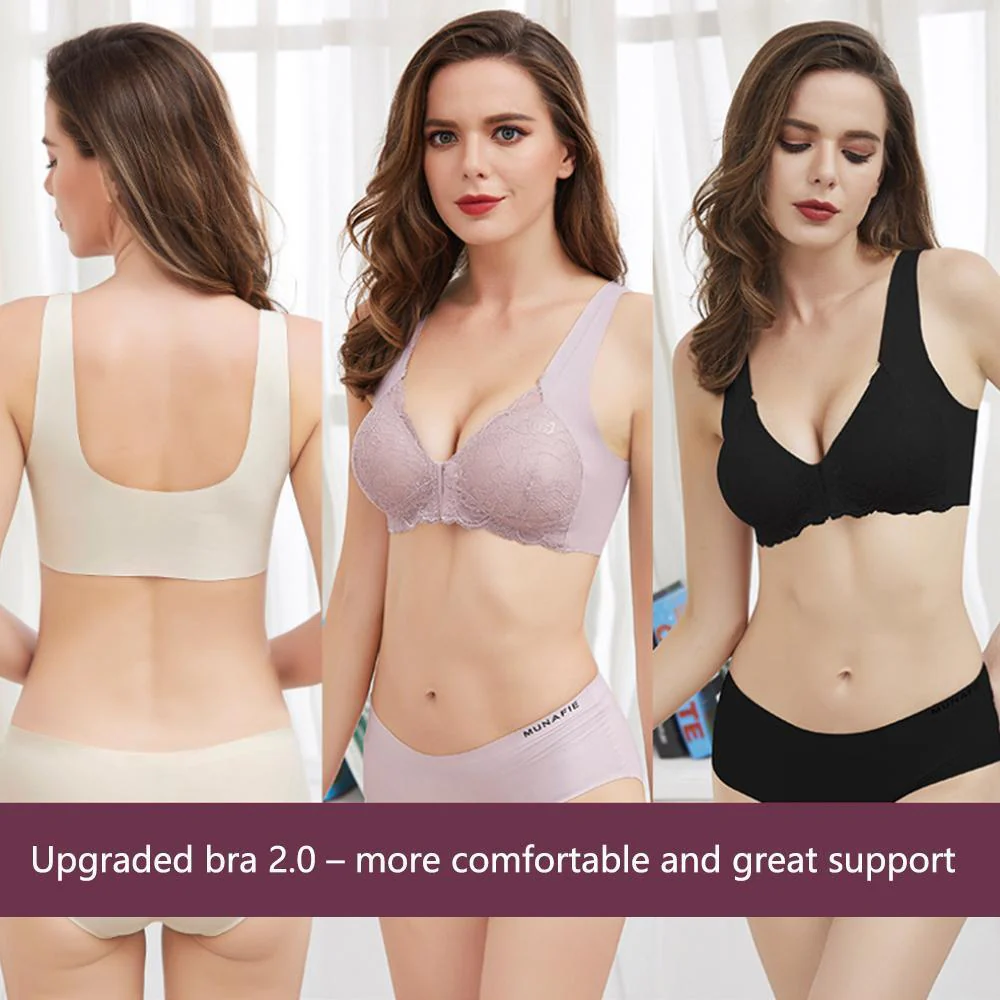 Front Closure Breathable Bra - Image 8