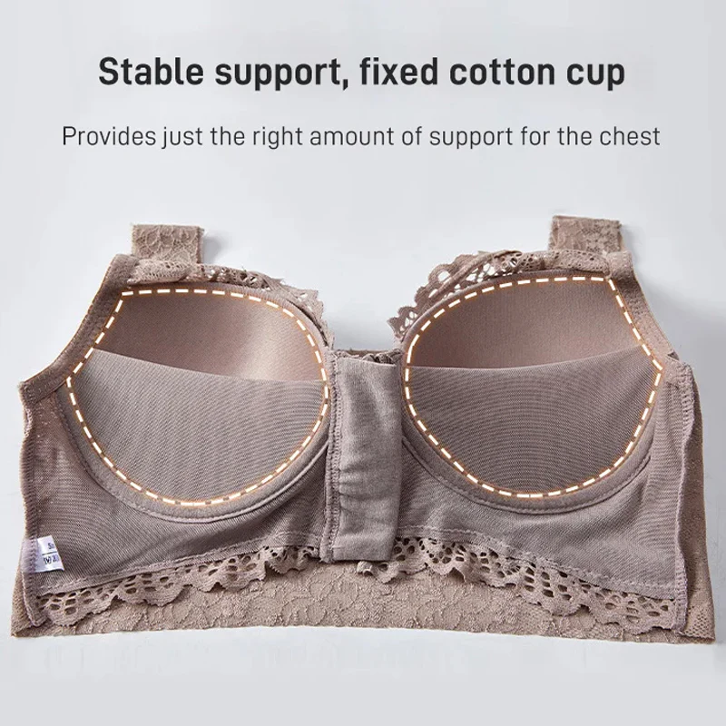Front Zipper Sexy Lace Bra - Image 12
