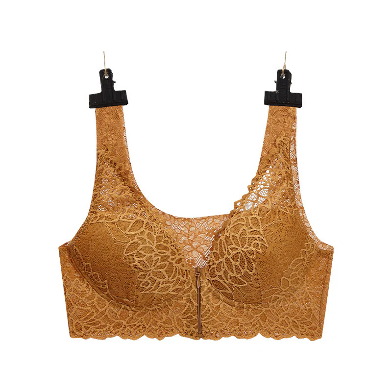 Front Zipper Sexy Lace Bra - Image 21