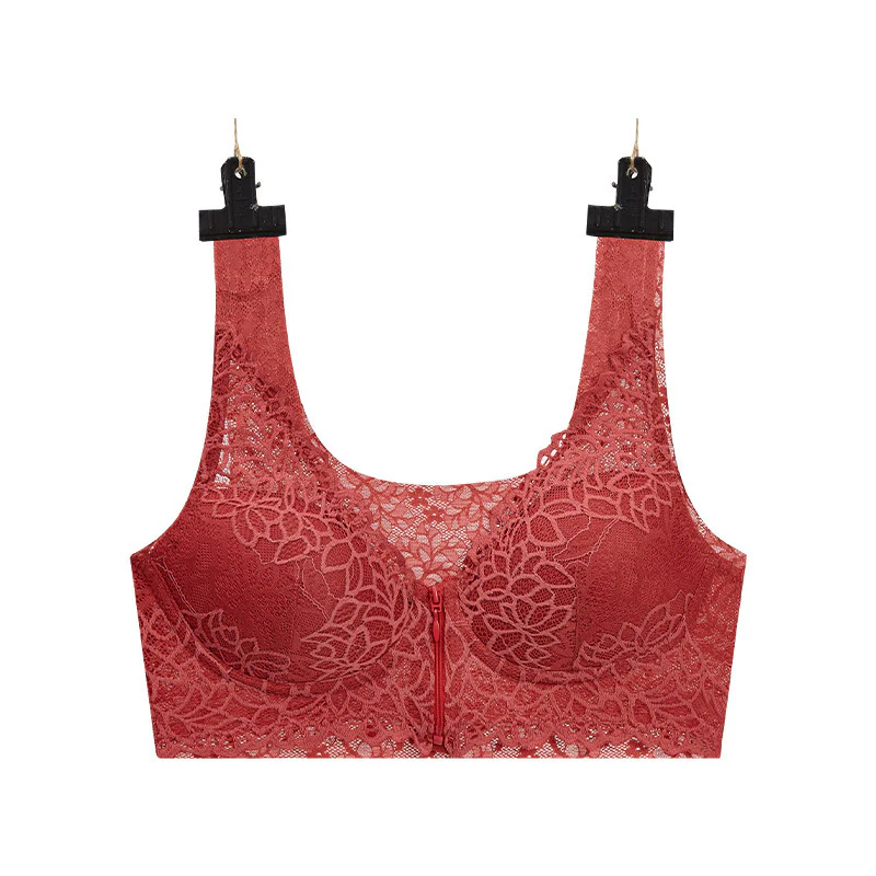 Front Zipper Sexy Lace Bra - Image 22