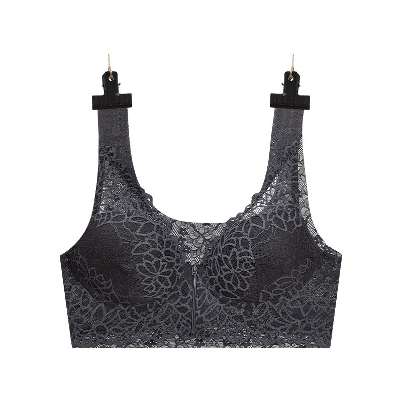 Front Zipper Sexy Lace Bra - Image 23