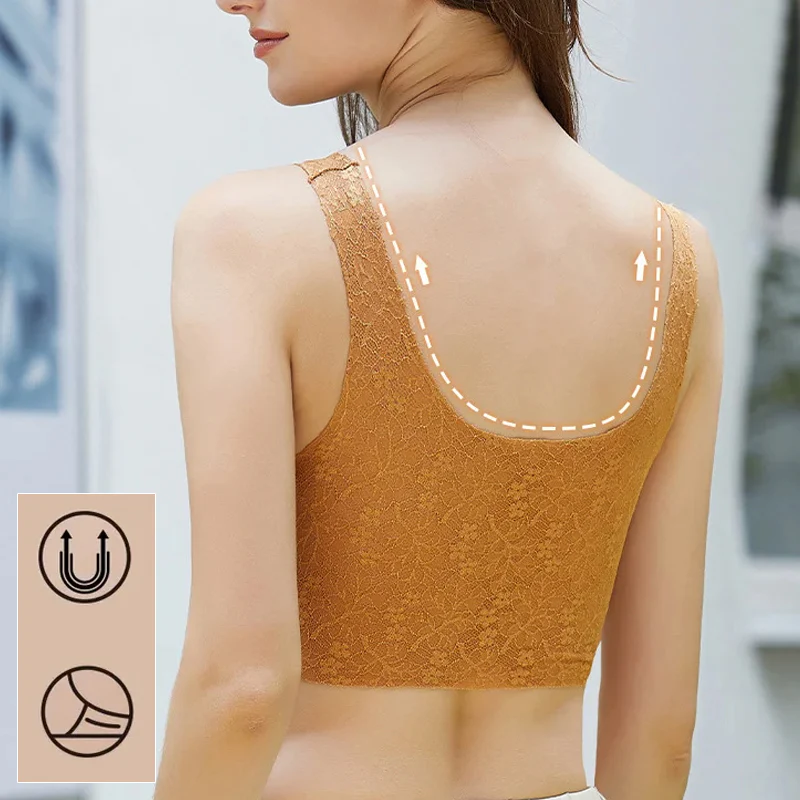 Front Zipper Sexy Lace Bra - Image 9