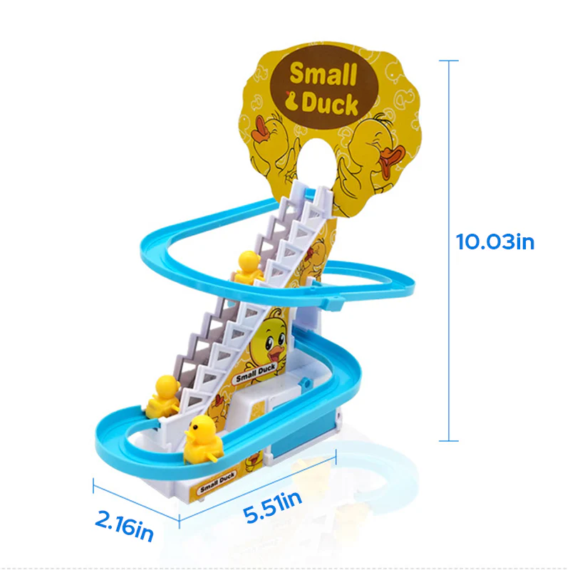 Funny Automatic Stair-Climbing Ducklings Cartoon Race Track Set - Image 8