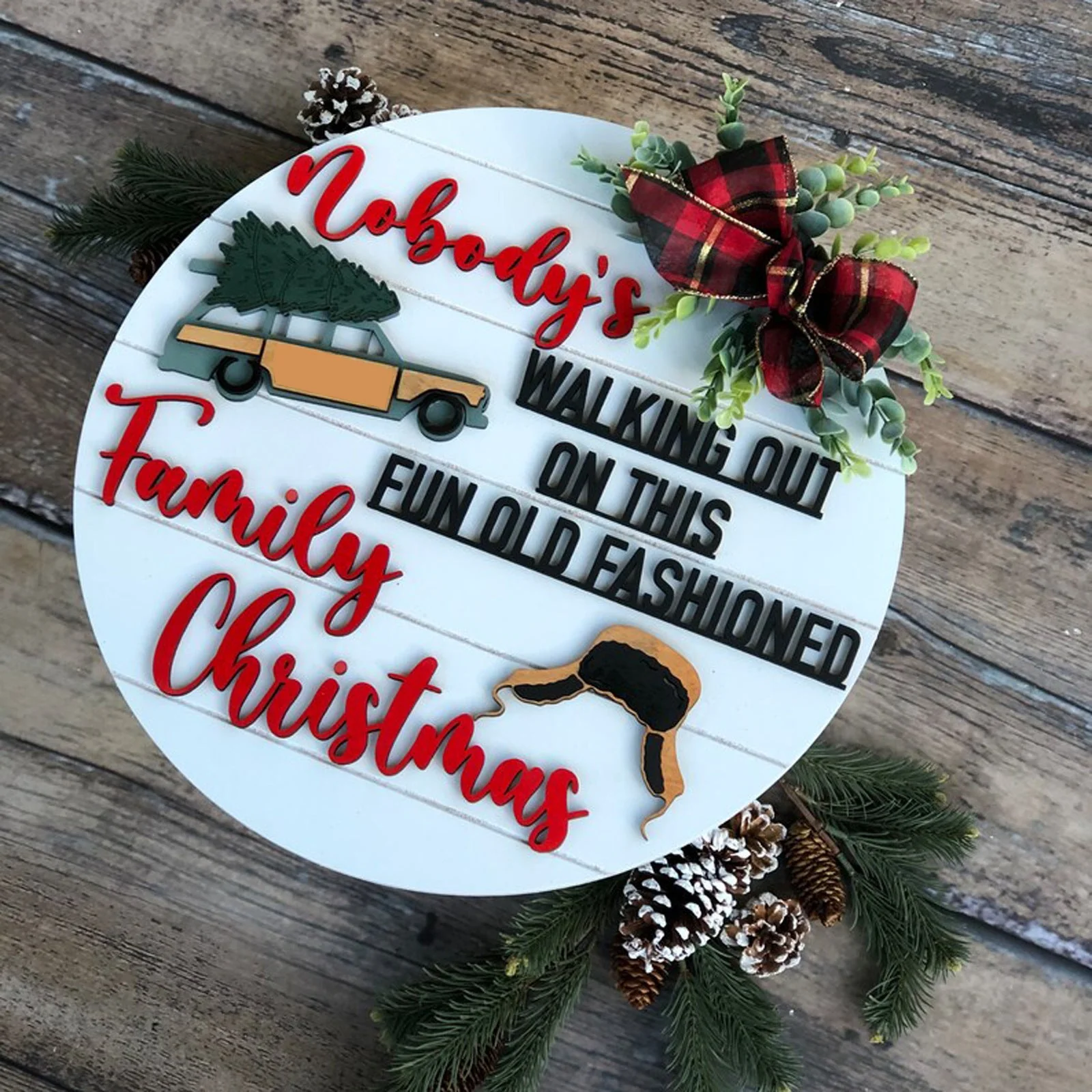 Funny Christmas Vacation Theme Door Hanger - Image 3