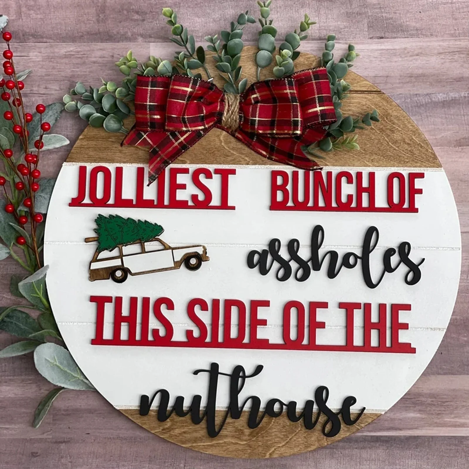 Funny Christmas Vacation Theme Door Hanger - Image 4