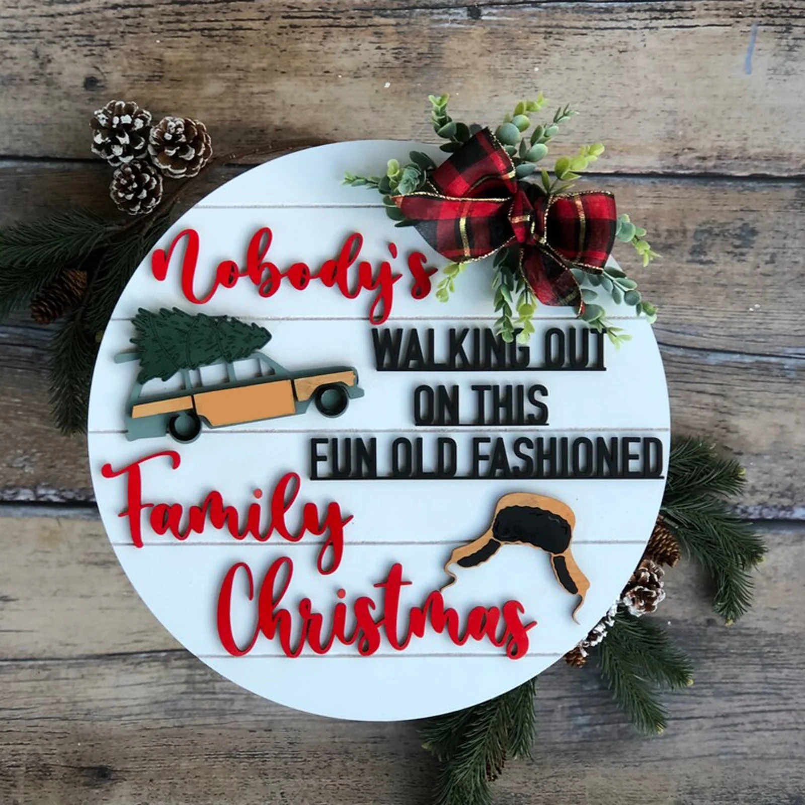 Funny Christmas Vacation Theme Door Hanger - Image 5