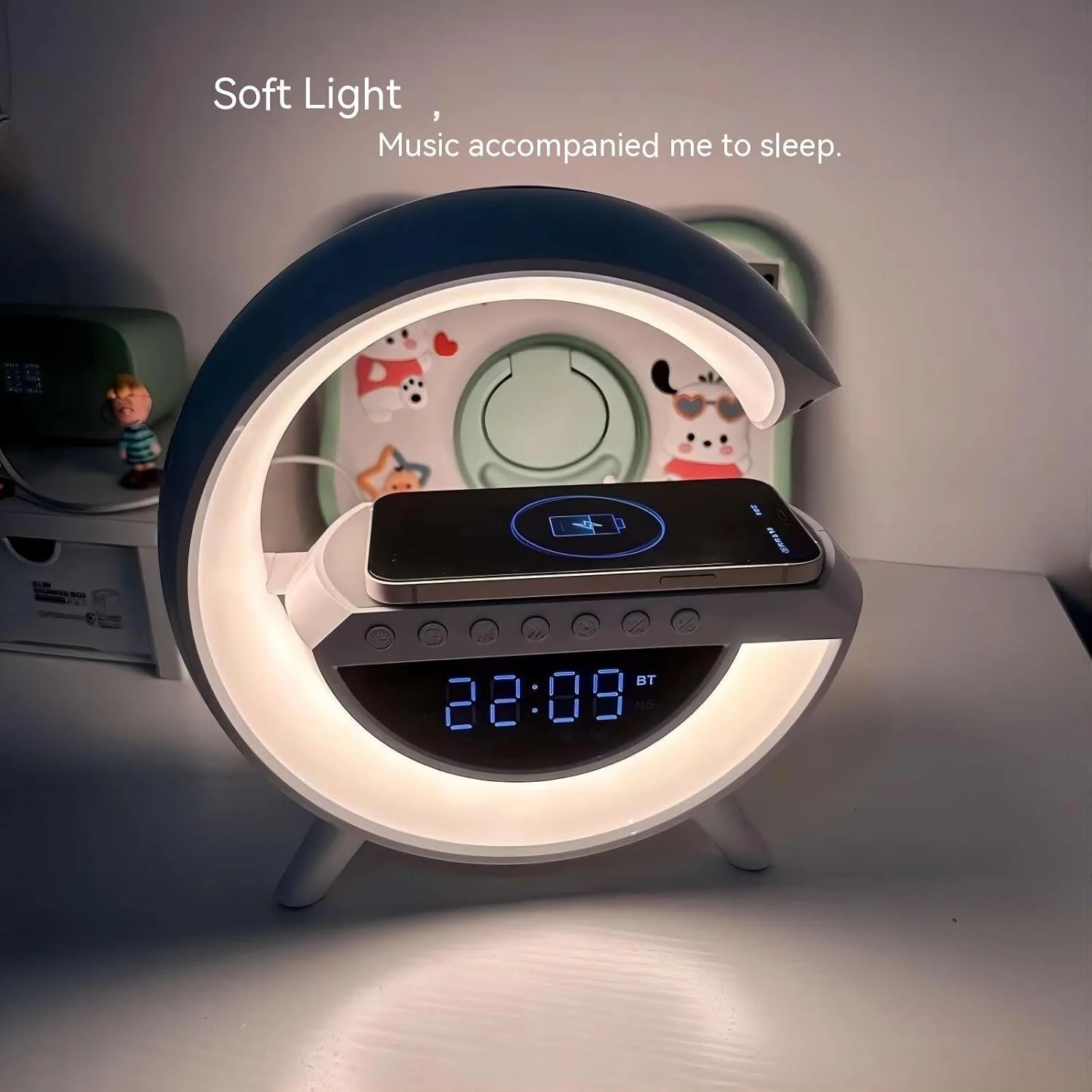 G-shaped Led Wireless Charging Speaker - Image 2