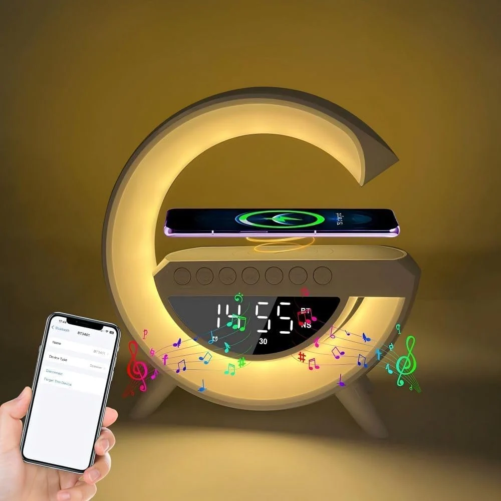 G-shaped Led Wireless Charging Speaker - Image 4