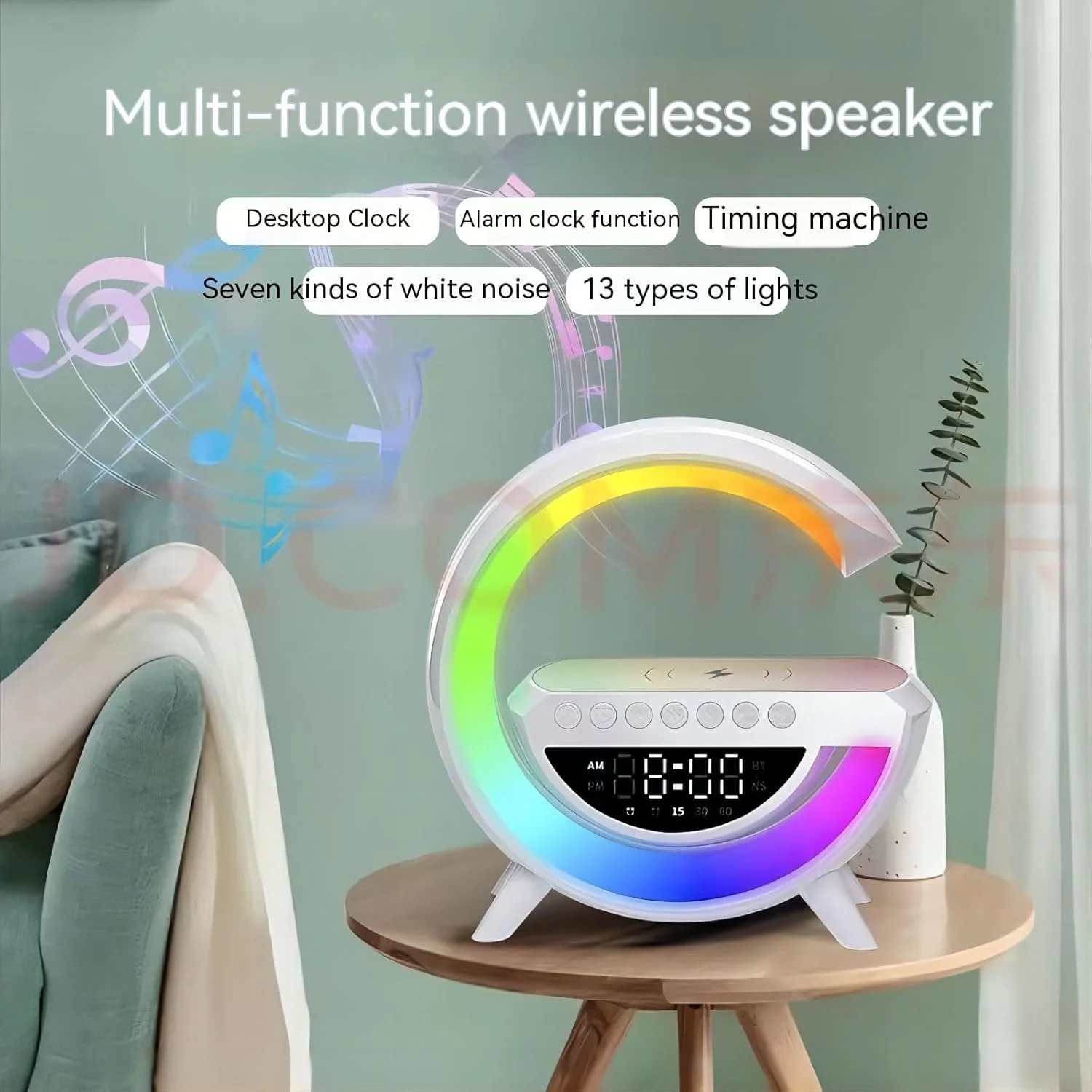 G-shaped Led Wireless Charging Speaker - Image 6