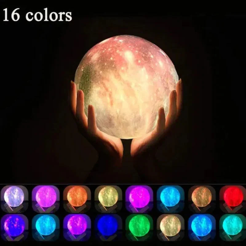 Galaxy Moon Lamp - Image 3